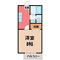 栃木県宇都宮市平松本町（賃貸アパート1K・2階・27.08㎡） その2