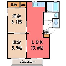 JR烏山線 岡本駅 徒歩19分