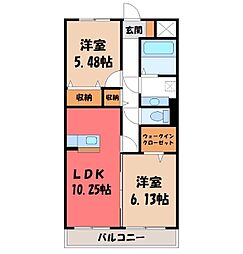 JR東北本線 岡本駅 徒歩15分 2階/-