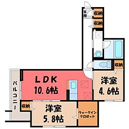 宇都宮芳賀ライトレール線 東宿郷駅 徒歩3分 1階/-