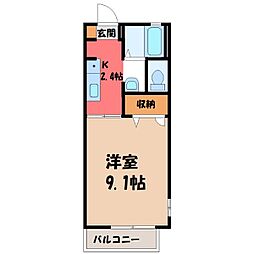 JR東北本線 雀宮駅 3.6km