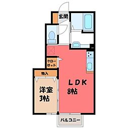 宇都宮芳賀ライトレール線 陽東3丁目駅 徒歩31分 1階/-