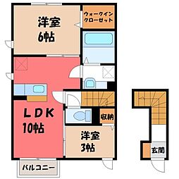 宇都宮芳賀ライトレール線 グリーンスタジアム前駅 徒歩18分 2階/-