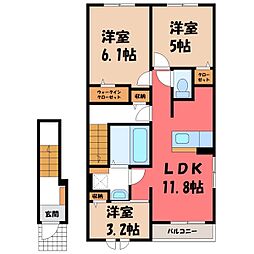 真岡鐵道 真岡駅 徒歩19分 2階/-
