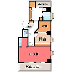 もみじ通りハイツ 1SLDKの間取図画像