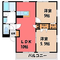 ファミールコート B 1階/-