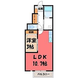 東武宇都宮線 東武宇都宮駅 バス15分 宝木下車 徒歩6分 1階/-