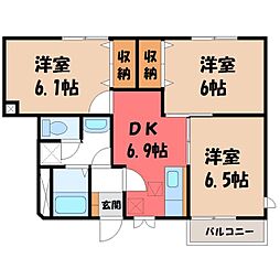 JR東北本線 宇都宮駅 バス17分 三の沢下車 徒歩6分