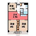 アザレヤマンション4階5.4万円