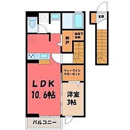 JR日光線 鶴田駅 徒歩3分