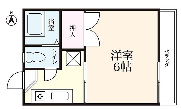 高崎ハイツ 205｜佐賀県佐賀市本庄町大字本庄(賃貸アパート1K・2階・19.98㎡)の写真 その2