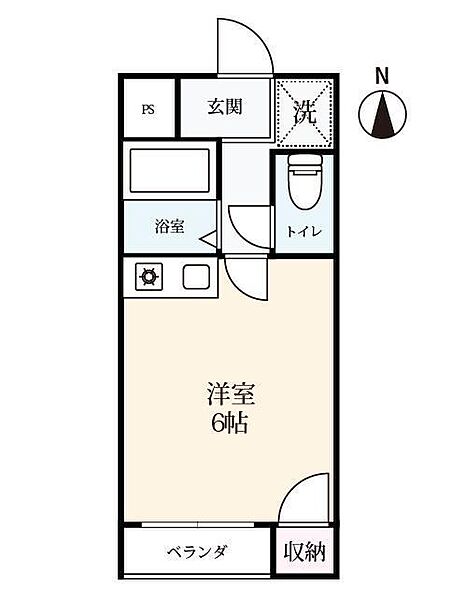 セルシオ佐大前 208｜佐賀県佐賀市与賀町(賃貸マンション1R・2階・17.28㎡)の写真 その2