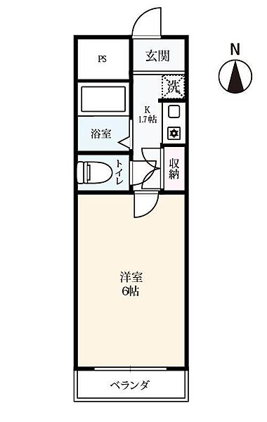 セルシオ佐大前 301｜佐賀県佐賀市与賀町(賃貸マンション1K・3階・17.28㎡)の写真 その2