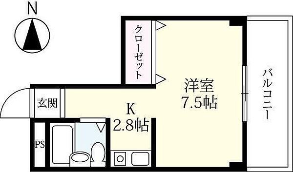 グランドセレブ本庄 302｜佐賀県佐賀市本庄町大字本庄(賃貸マンション1K・3階・23.50㎡)の写真 その2