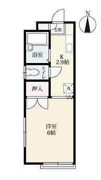 池田コーポ F｜佐賀県佐賀市西与賀町大字厘外(賃貸アパート1K・2階・21.13㎡)の写真 その2