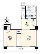 シャトレ水ヶ江 501 ｜ 佐賀県佐賀市水ヶ江1丁目（賃貸マンション2K・5階・46.08㎡） その2