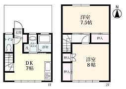 ディモーラ多布施 2DKの間取図画像