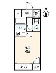 セルシオ佐大前 ワンルームの間取図画像