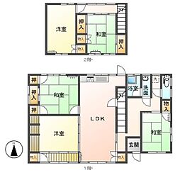 下呂市金山町金山貸家 1階5LDKの間取り