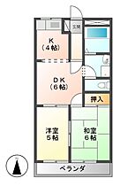 セントラルパーク　A　・　B  ｜ 岐阜県美濃加茂市島町２丁目（賃貸アパート2LDK・2階・44.88㎡） その2