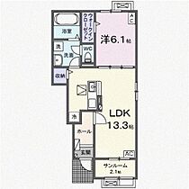 レベッカ  ｜ 岐阜県岐阜市粟野東３丁目（賃貸アパート1LDK・1階・50.01㎡） その2