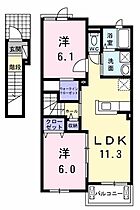 サンライズ　II  ｜ 岐阜県美濃加茂市森山町２丁目（賃貸アパート2LDK・2階・58.21㎡） その2