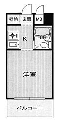 間取図画像 1K