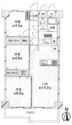 間取図画像 3LDK