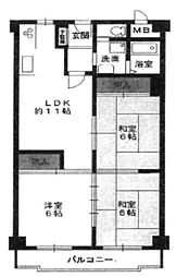 間取図画像 3LDK