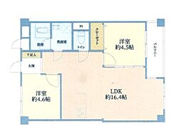 間取図画像 2LDK
