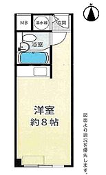 ファミールハイツ北大阪3号棟 ワンルームの間取図画像