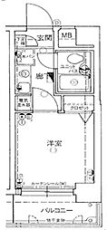 エスリード福島第2 1Kの間取図画像