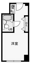 ステュディオ新大阪 ワンルームの間取図画像