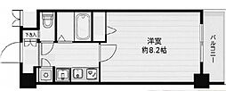 プレサンス本町リアルシティ 1Kの間取図画像