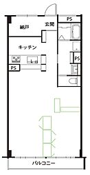 内代コーポ 2SLDKの間取図画像