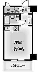 シティハイム新大阪 ワンルームの間取図画像