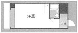 ライオンズマンション新大阪第5 ワンルームの間取図画像