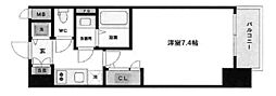エスリード阿波座ノースプレイス 1Kの間取図画像