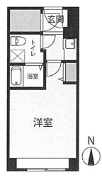 ステュディオ新御堂 ワンルームの間取図画像