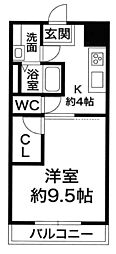間取図画像 1K