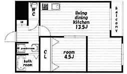 間取図画像 1LDK