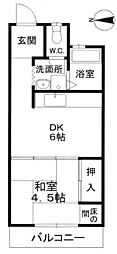 間取図画像 1DK