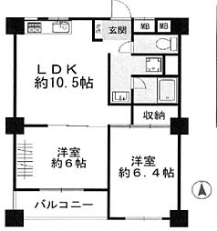 間取図画像 2LDK