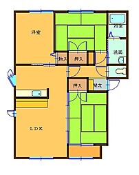ロイウッド陽菜C 3LDKの間取図画像