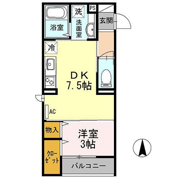セジュールオッツM 103｜東京都三鷹市下連雀4丁目(賃貸マンション1DK・1階・29.53㎡)の写真 その4