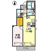 東京都三鷹市大沢2丁目2-27（賃貸アパート1LDK・1階・42.81㎡） その2