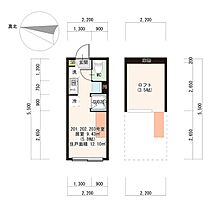 ルーエ上石神井 201 ｜ 東京都練馬区関町東1丁目12-5（賃貸アパート1R・2階・12.10㎡） その2