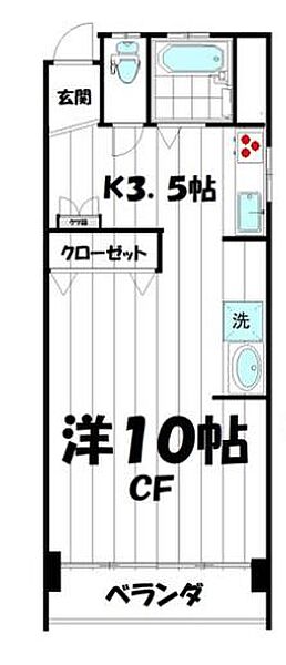 オークラビル 301｜東京都武蔵野市吉祥寺本町2丁目(賃貸マンション1R・3階・30.78㎡)の写真 その4