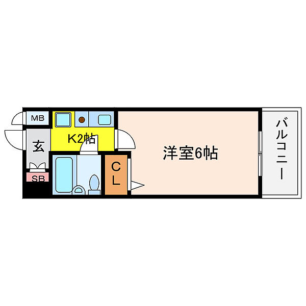 エスリード梅田西 ｜大阪府大阪市福島区福島8丁目(賃貸マンション1K・10階・18.40㎡)の写真 その2