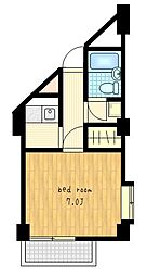 サンメイツカモシタ 1Kの間取図画像